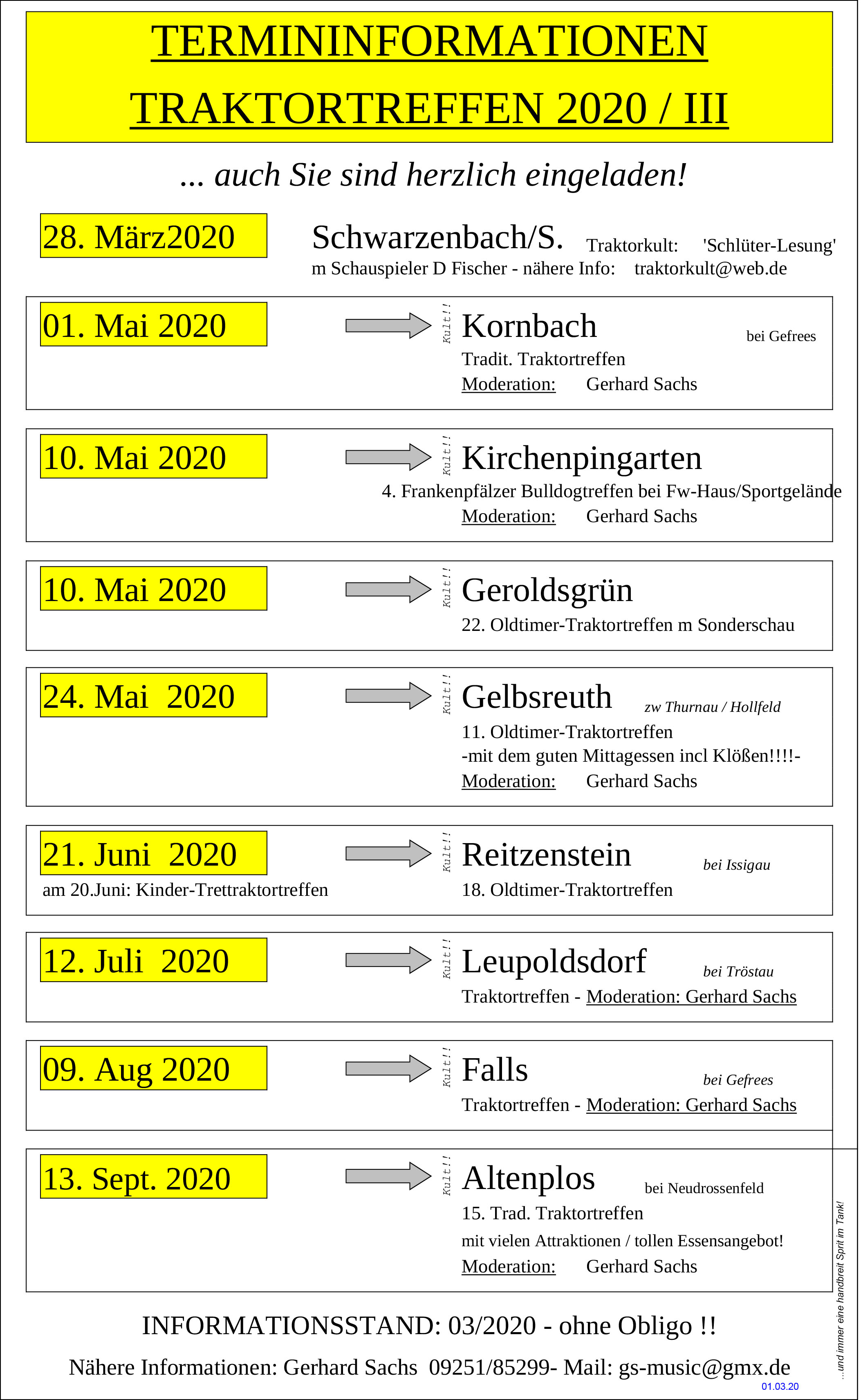 Termine Traktortreffen